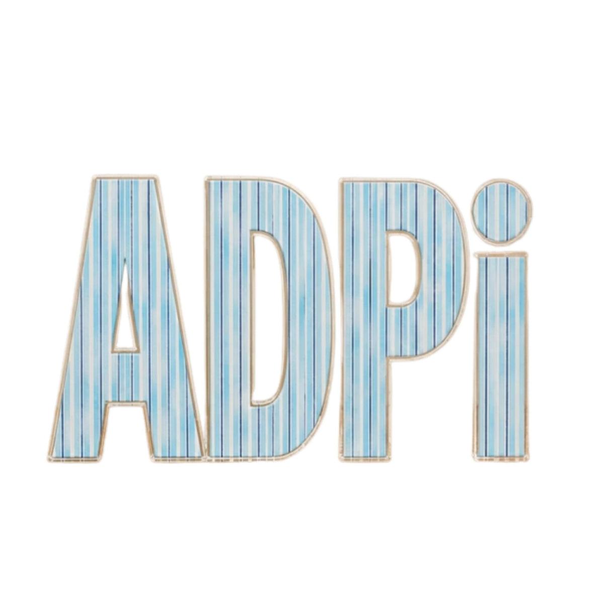 Alpha Delta Pi Signature Stripe Acrylic Shelfie