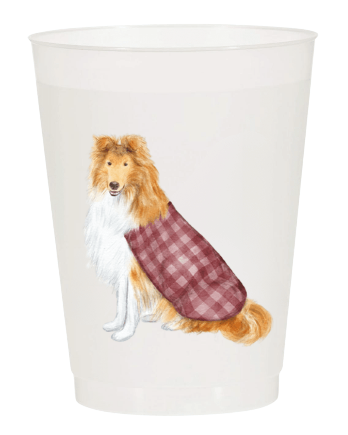 Collie Frosted 16 oz Cup Set