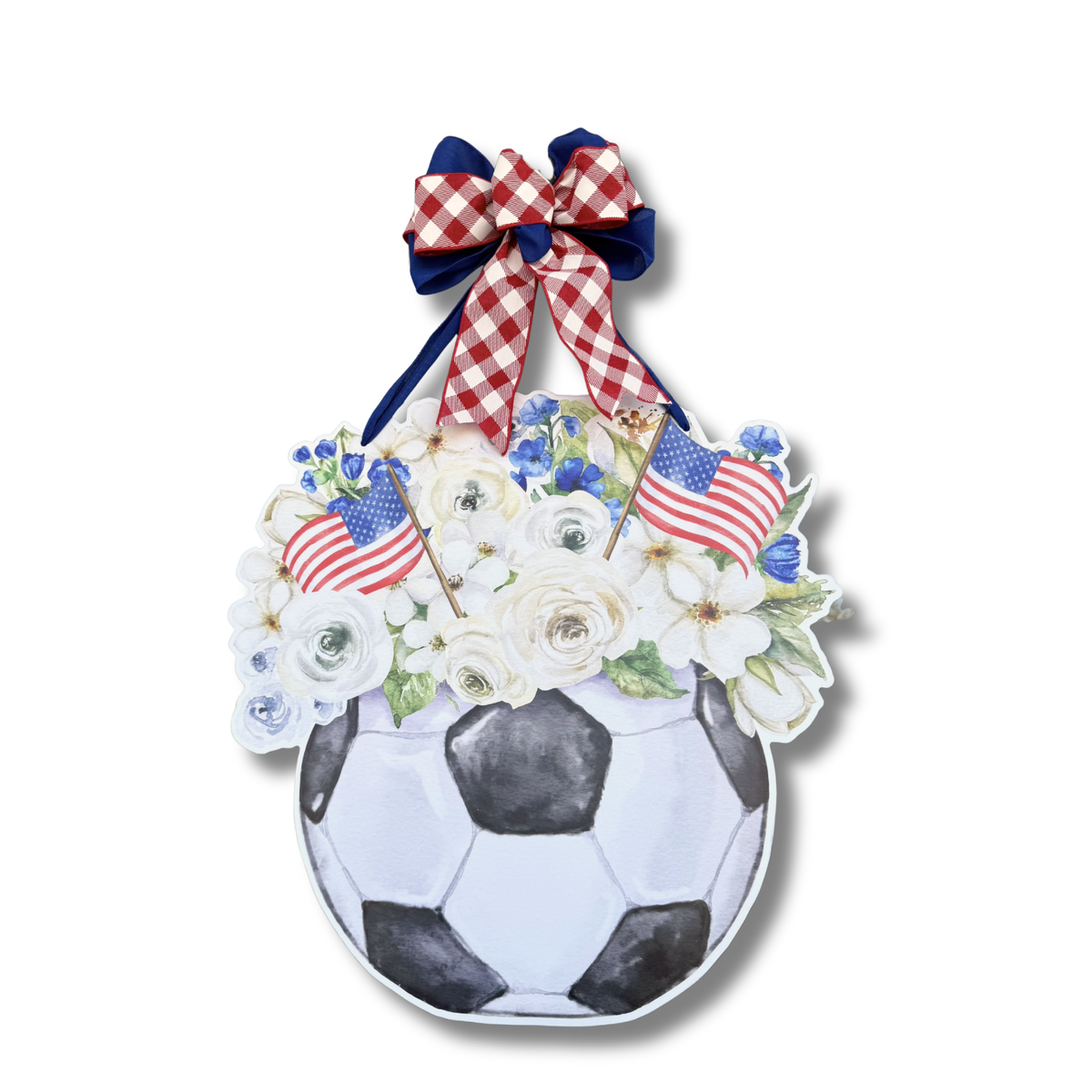 Pitch and Petals Door Hanger