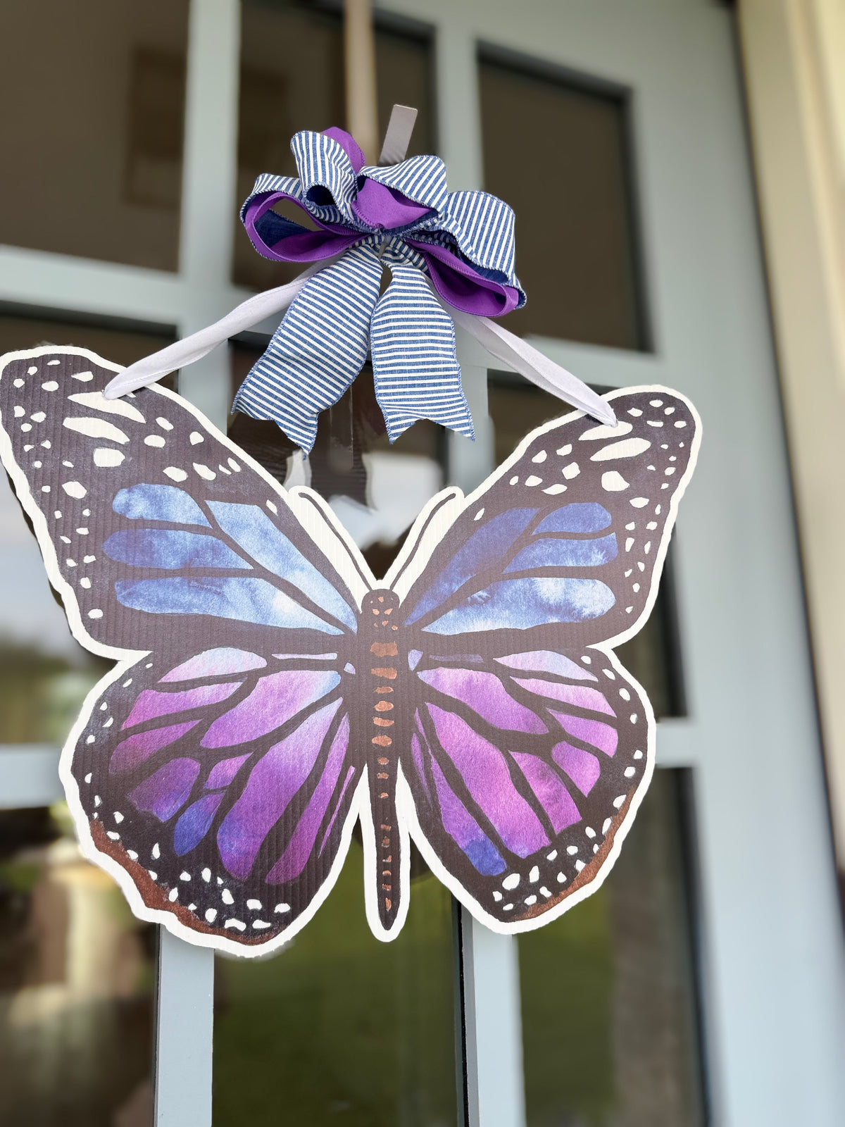 FPE x Catherine Cartie Purple Butterfly Door Hanger