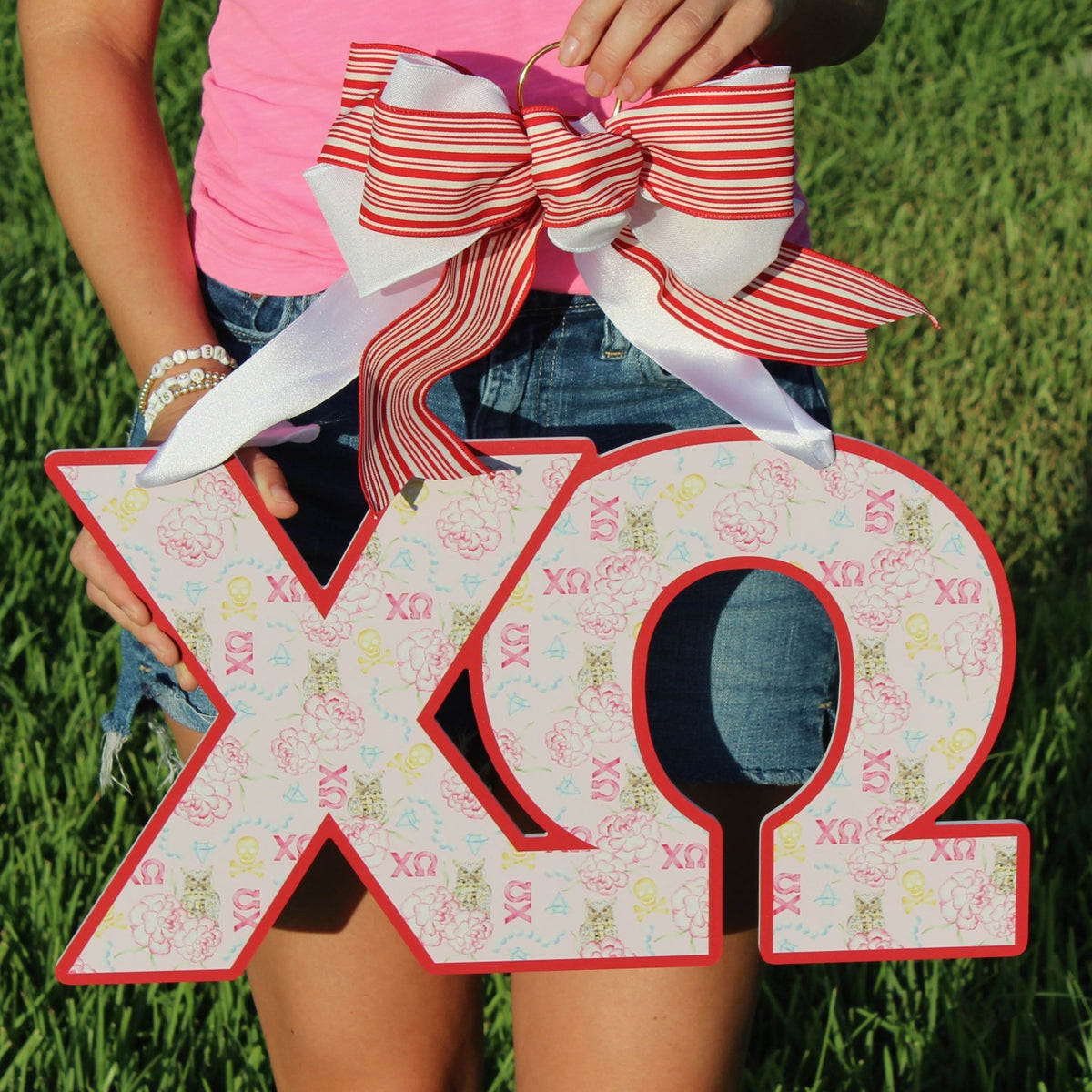 Chi Omega Door Hanger