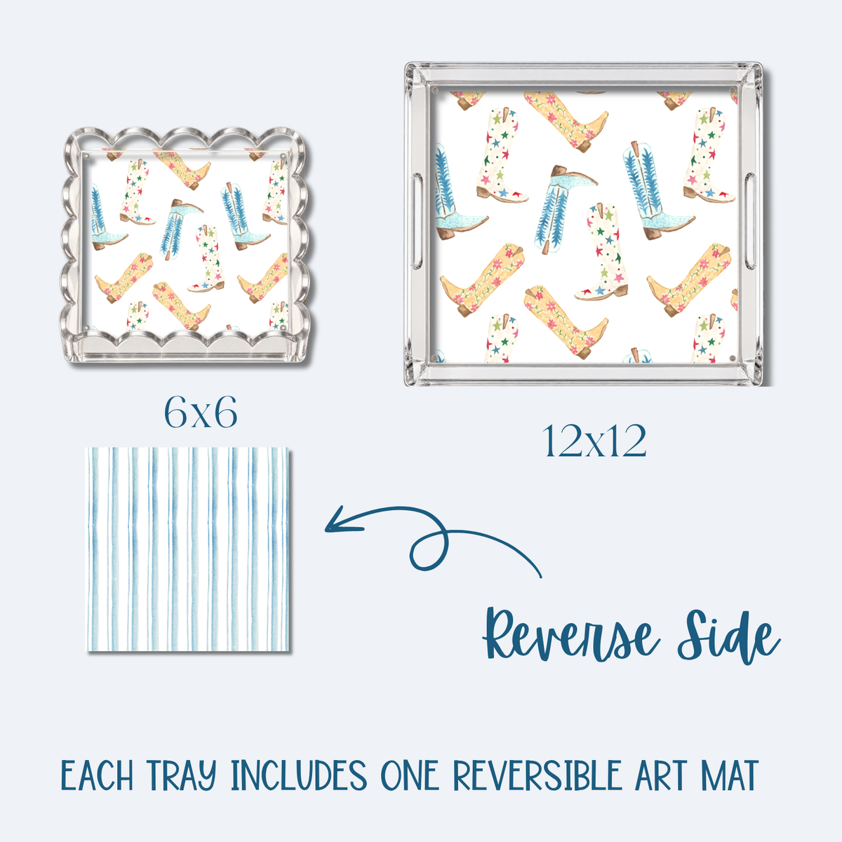 Darling, Let's Rodeo Tray