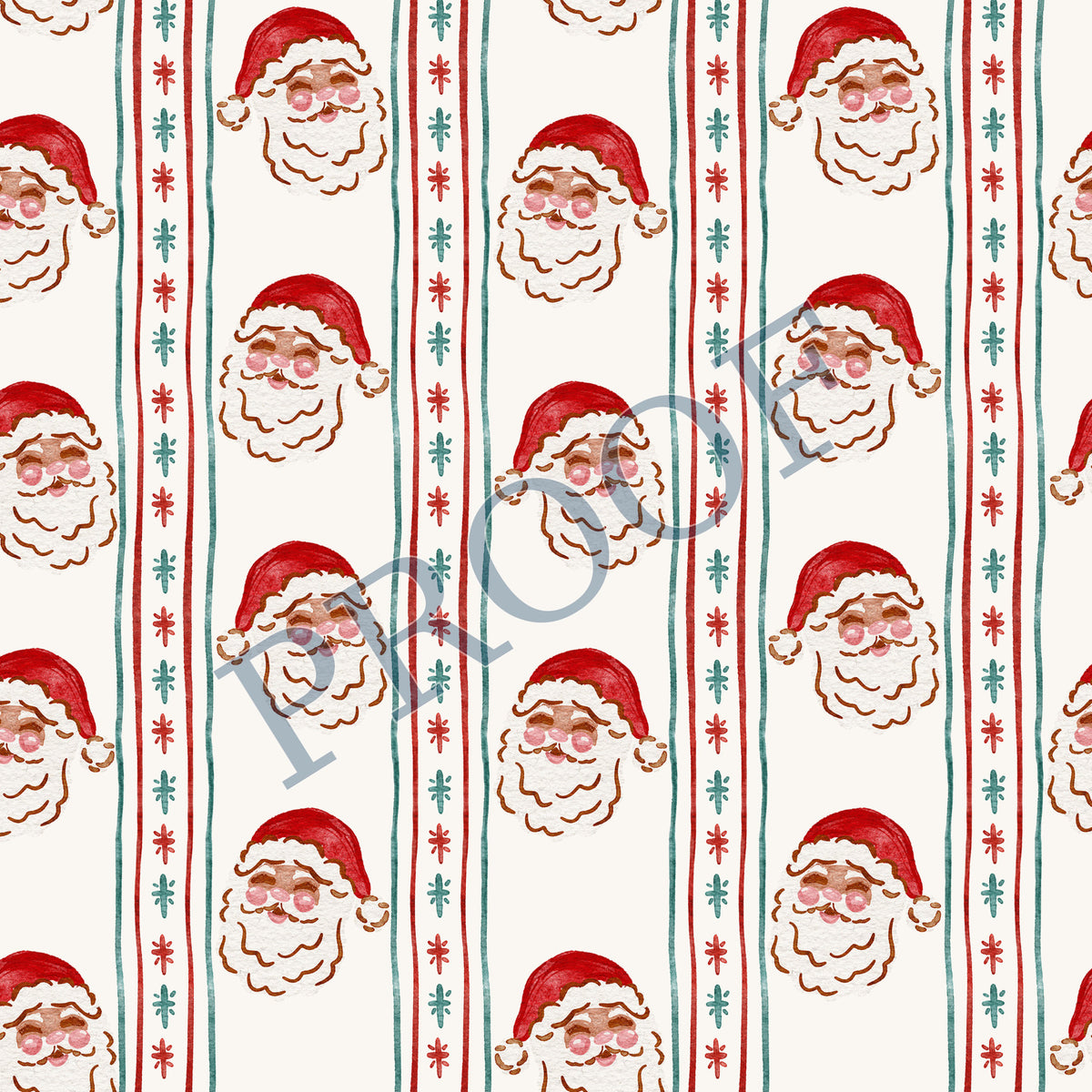 Santa's Holiday Plaid Tray