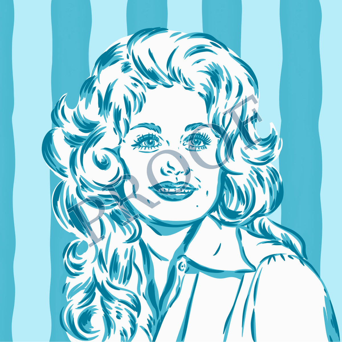 Dear Dolly, Turquoise 6x6 Trinket Tray
