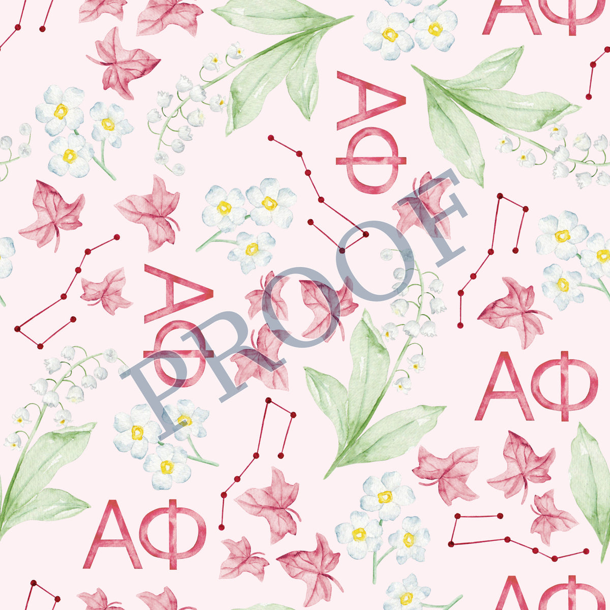 Alpha Phi 6x6 Trinket Tray