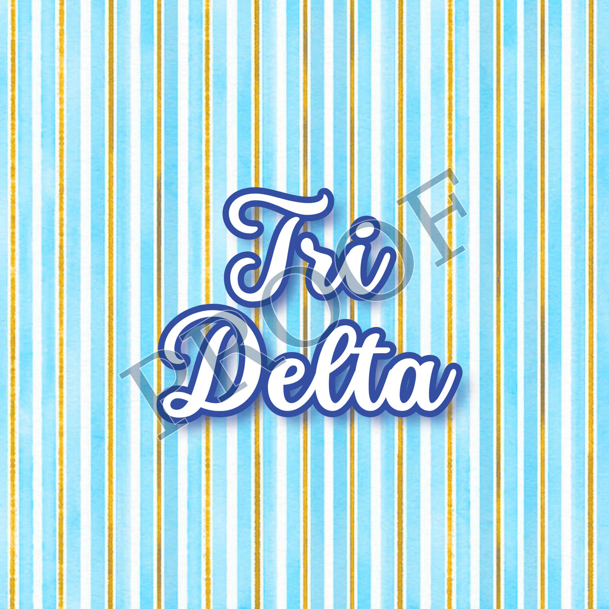 Tri Delta 6x6 Trinket Tray