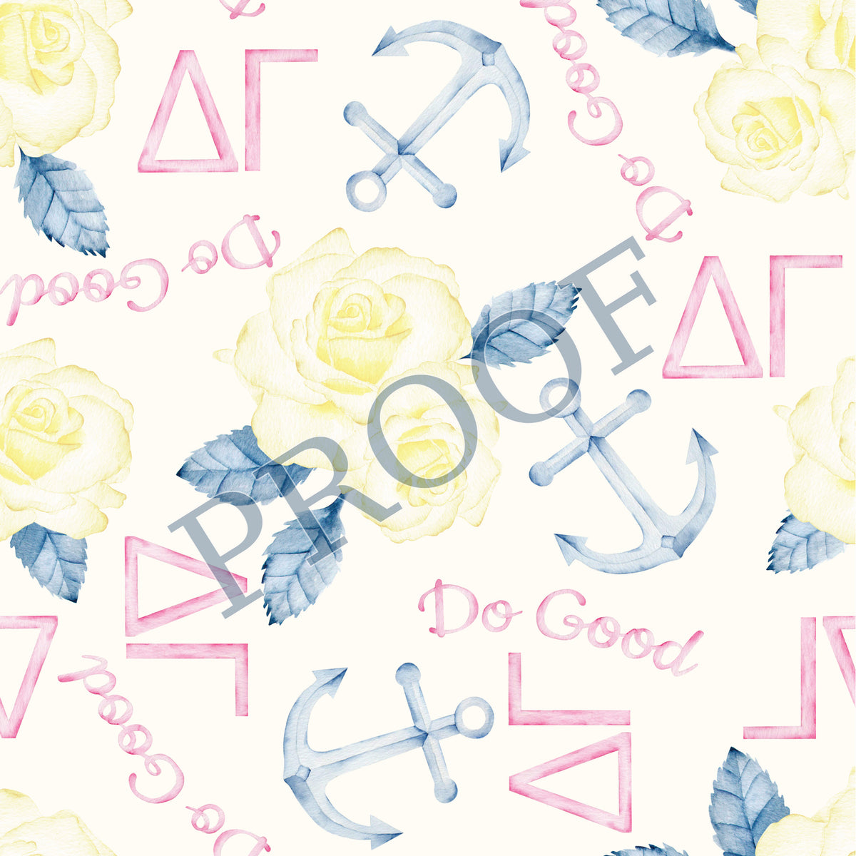 Delta Gamma 6x6 Trinket Tray