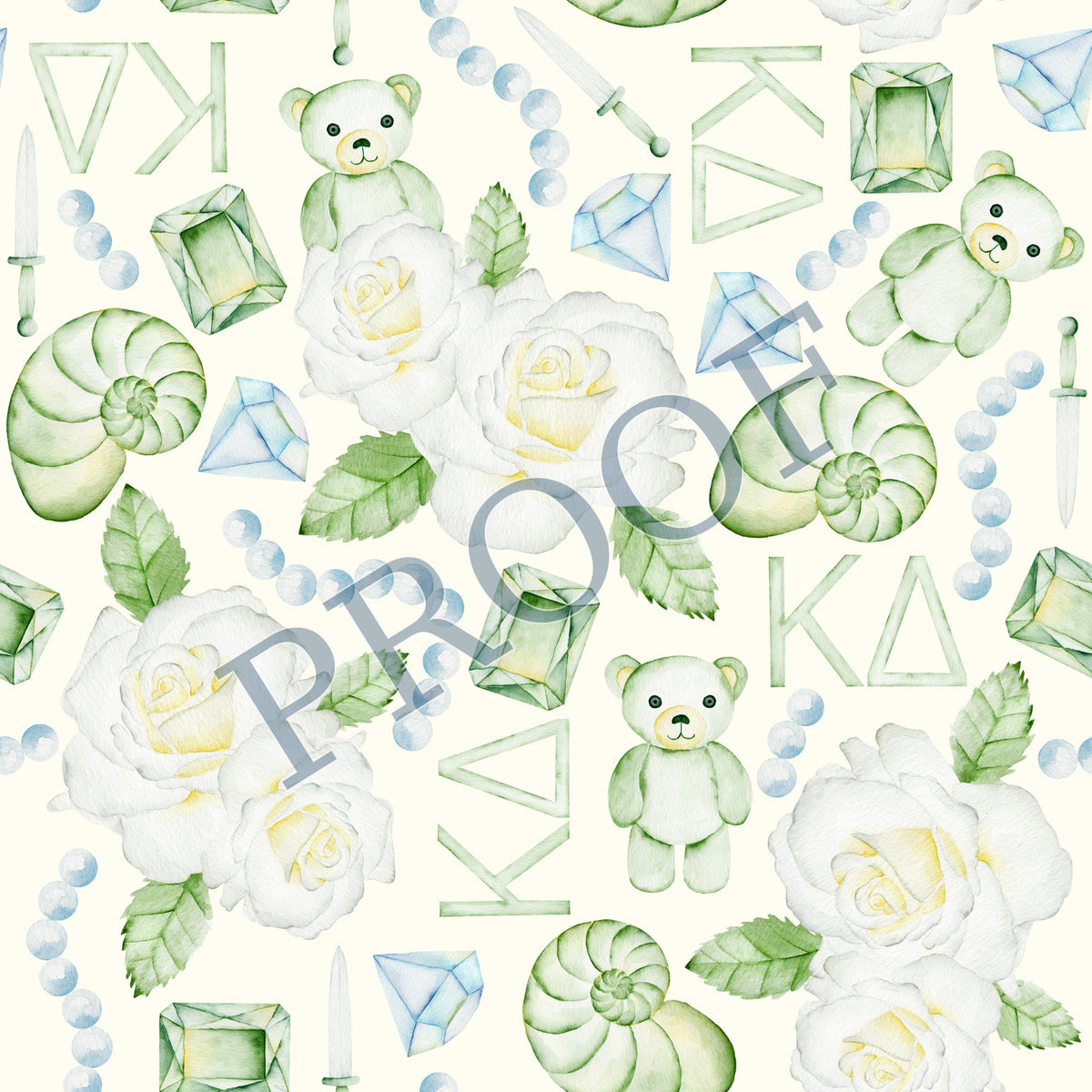 Kappa Delta 6x6 Trinket Tray