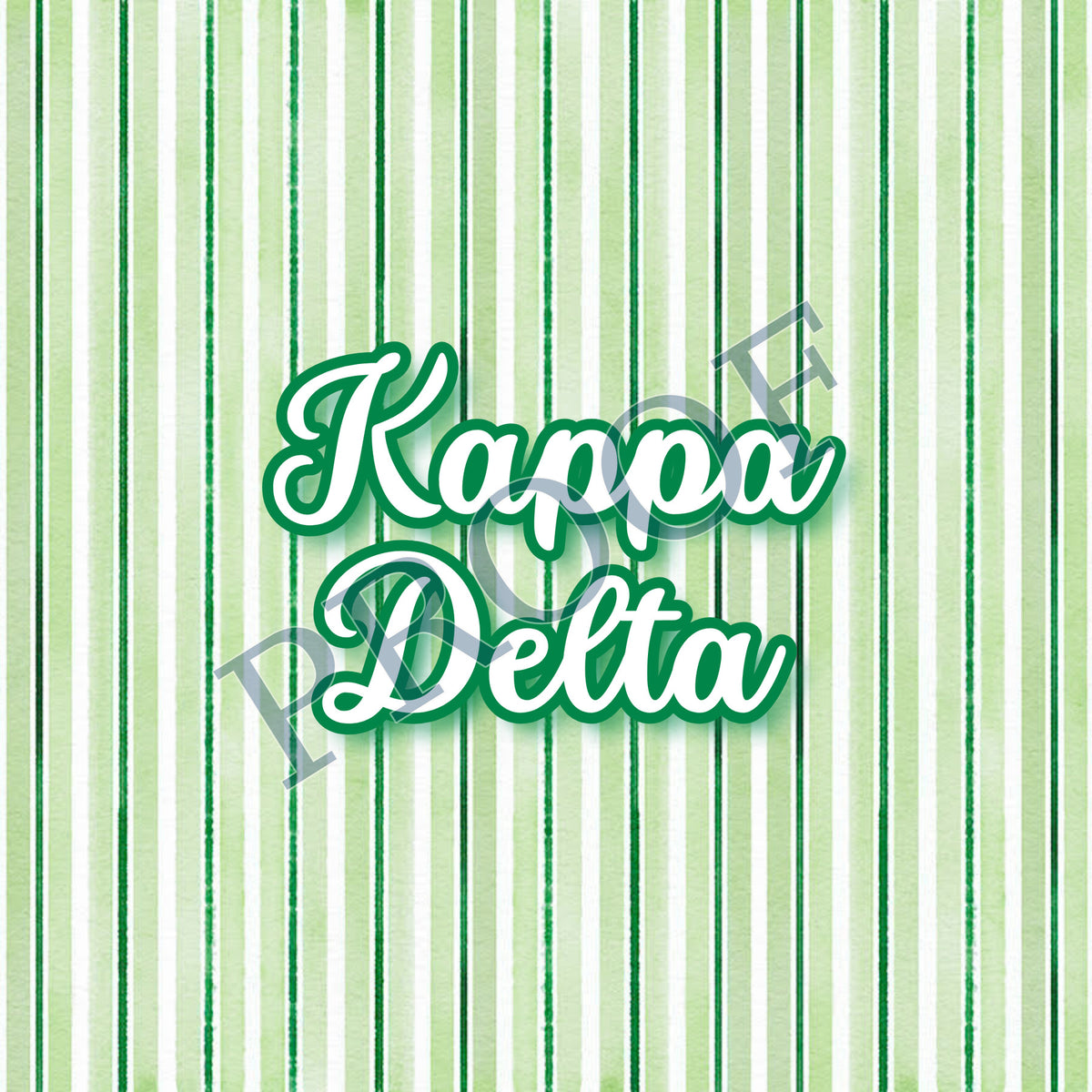 Kappa Delta 6x6 Trinket Tray