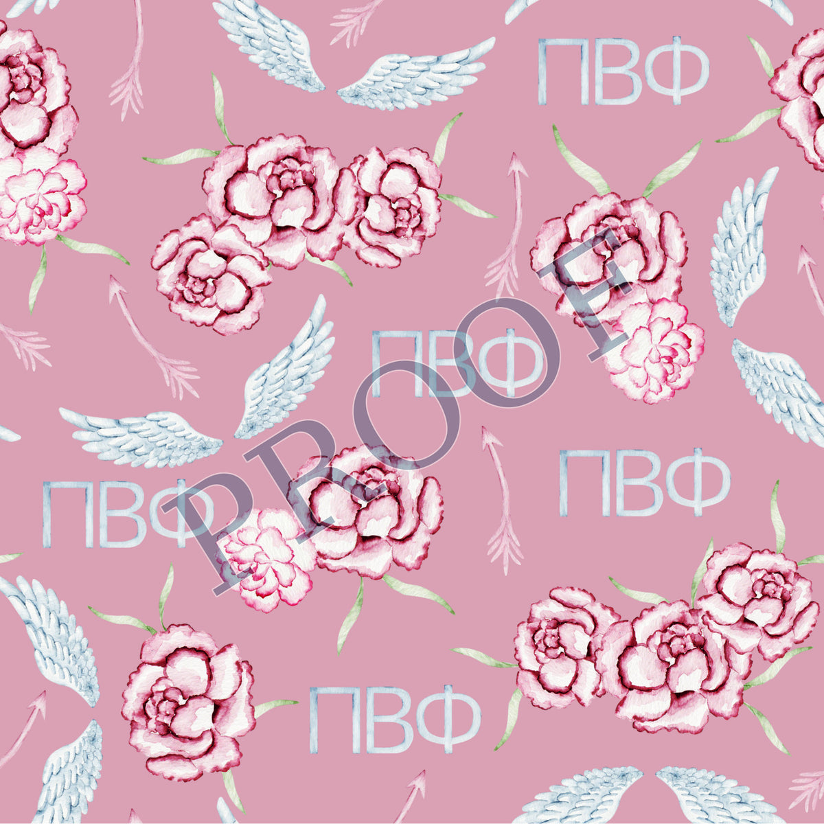 Pi Beta Phi 6x6 Trinket Tray