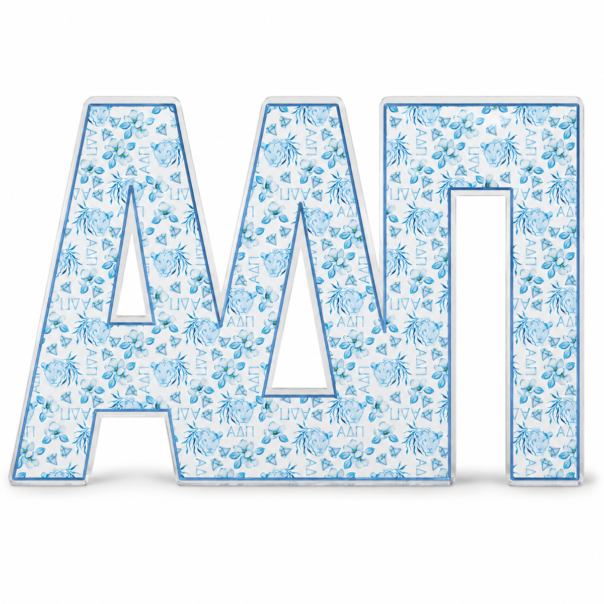 Alpha Delta Pi Acrylic Shelf Decor