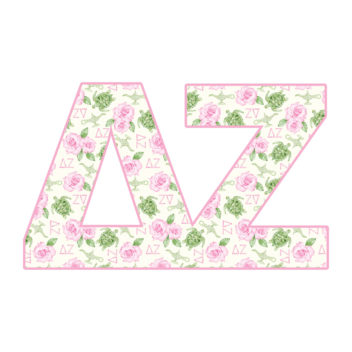 Delta Zeta Acrylic Shelf Decor