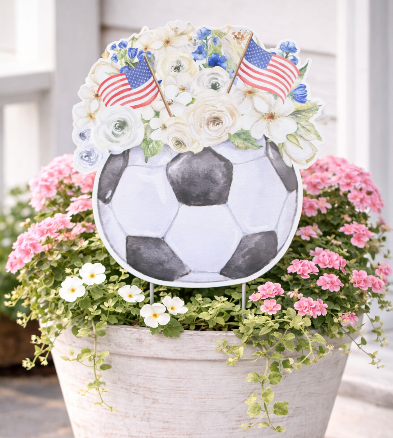 Pitch and Petals Garden Stake