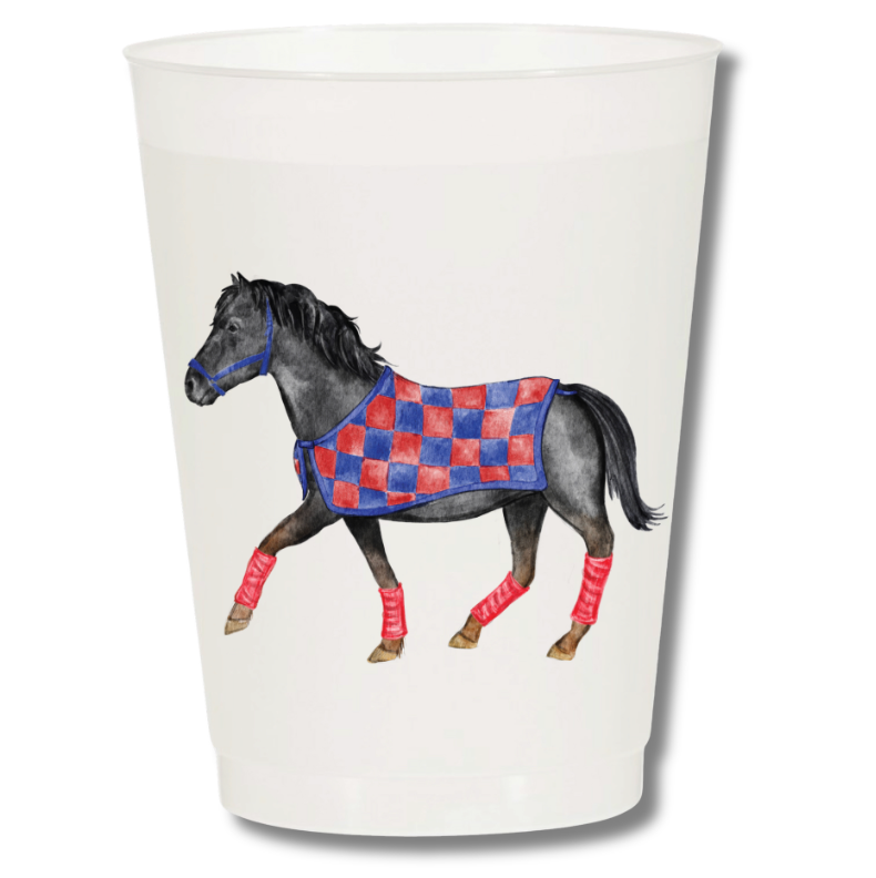 Mustang Frosted 16 oz Cup Set