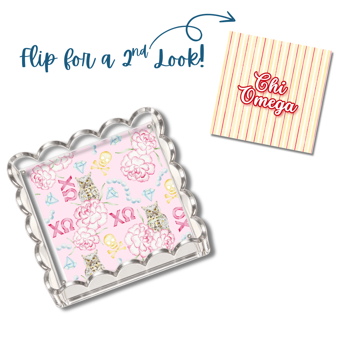 Chi Omega Magnetic Art Mat