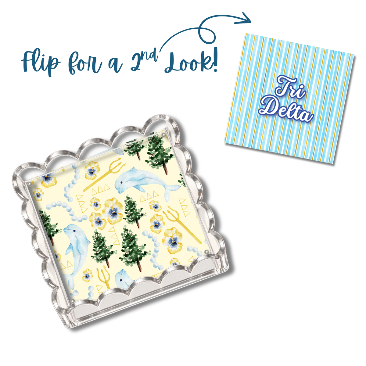 Tri Delta Magnetic Art Mat