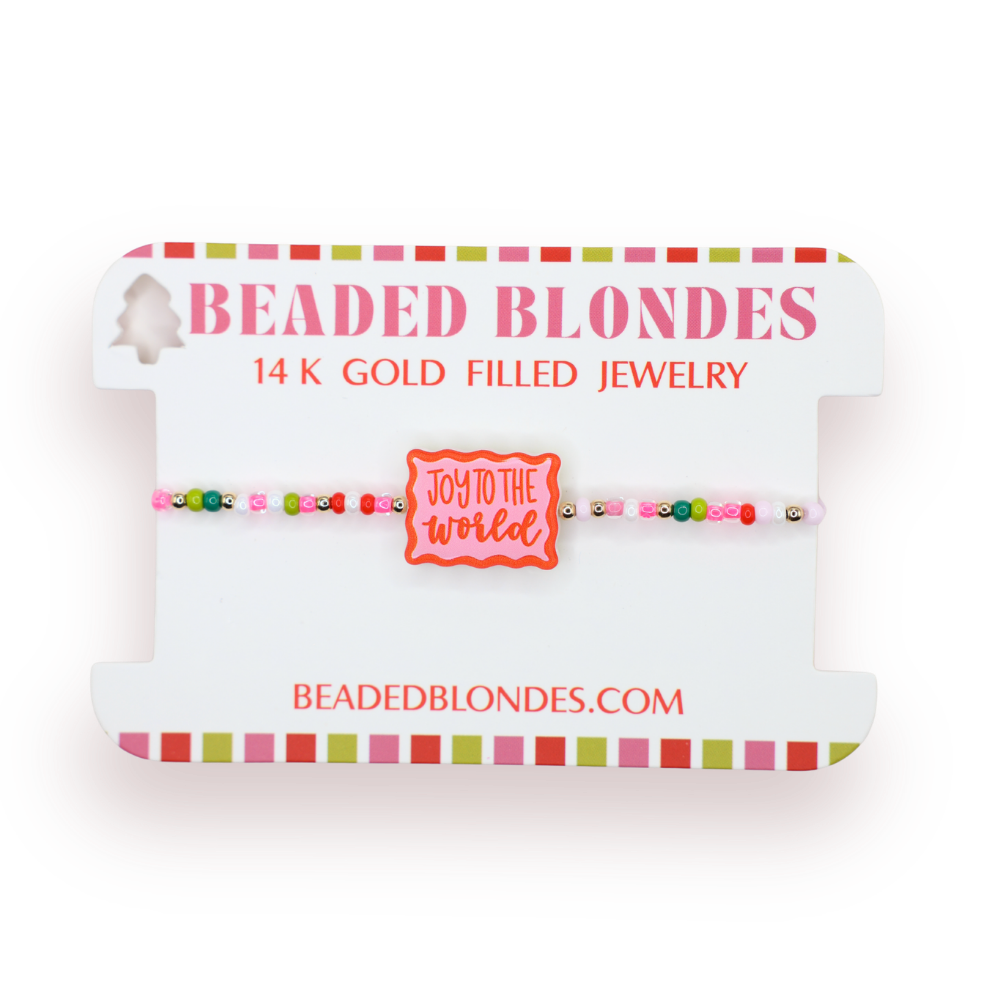 Merry & Bright Flip Block Bracelet on Color