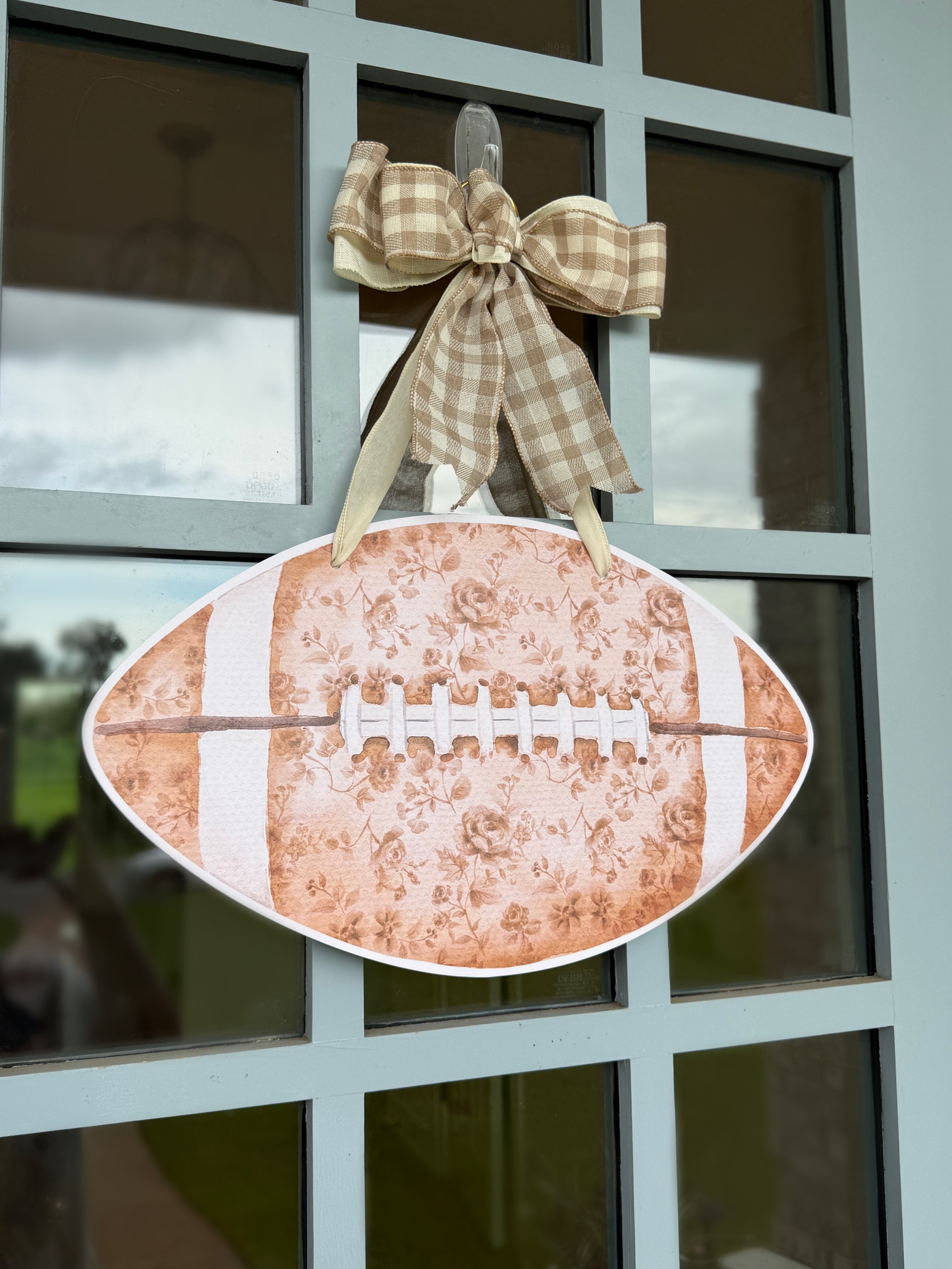 Double Sided Football Door Hanger