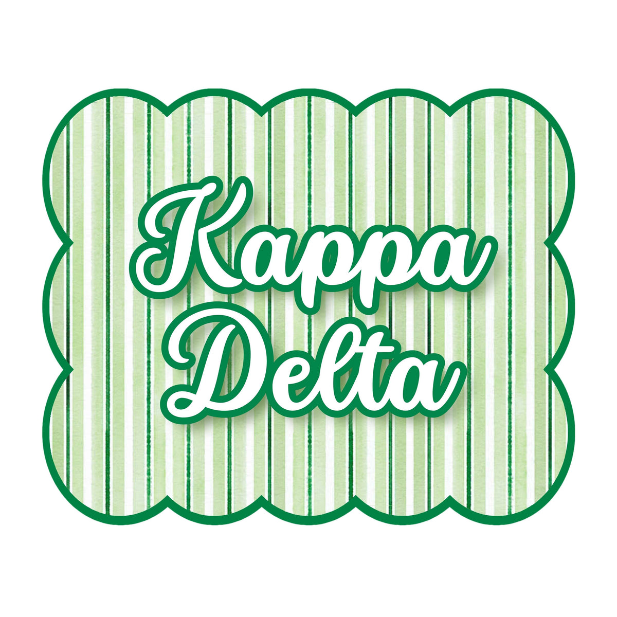 Kappa Delta Signature Stripe Door Hanger
