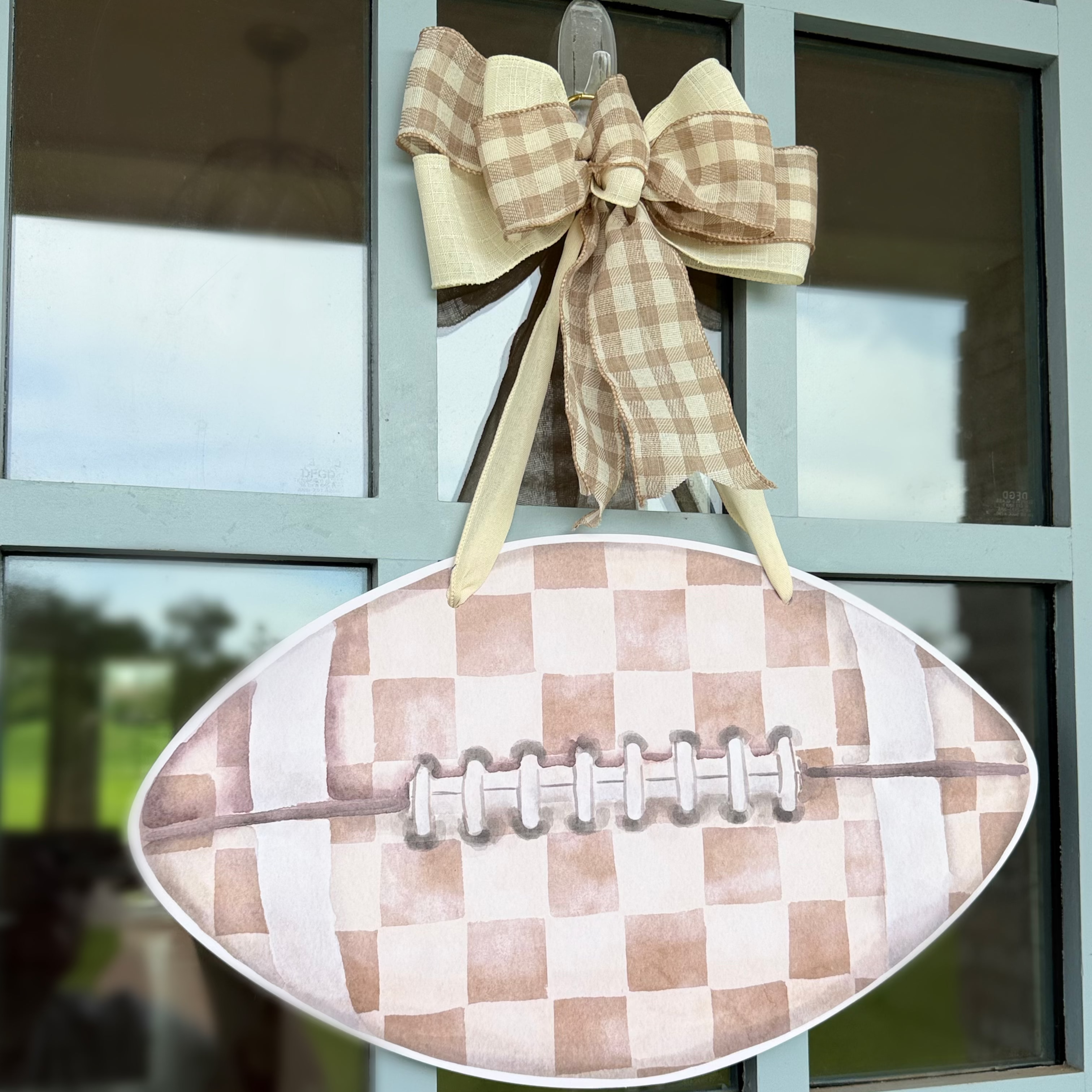 Double Sided Football Door Hanger