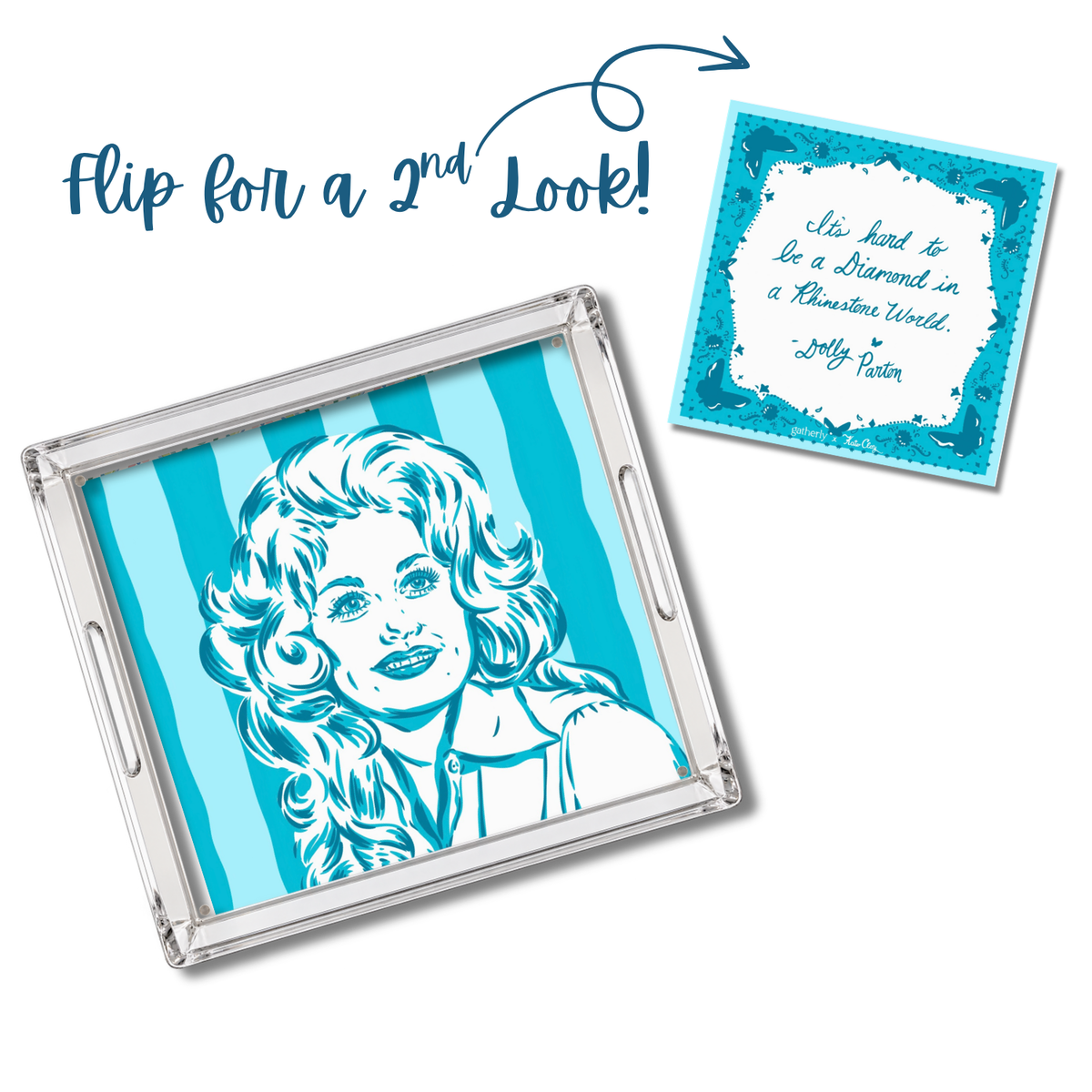 Dolly Turquoise Magnetic Art Mat