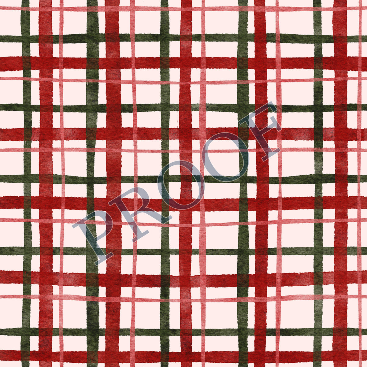 Santa's Holiday Plaid Tray