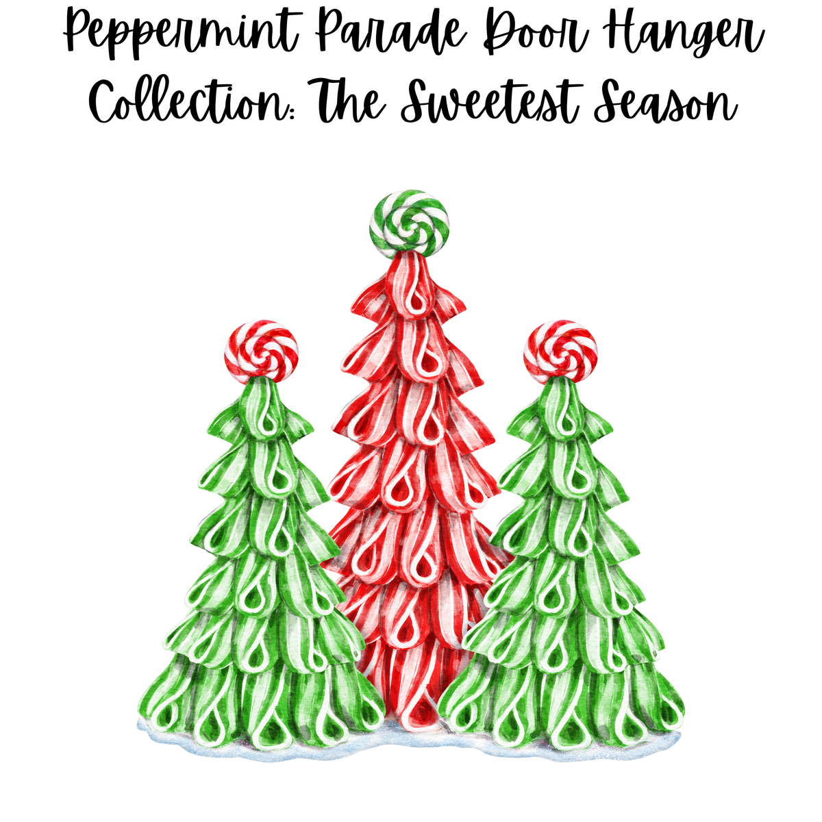 Peppermint Parade Door Hanger