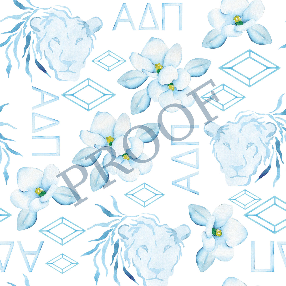 Alpha Delta Pi 6x6 Trinket Tray