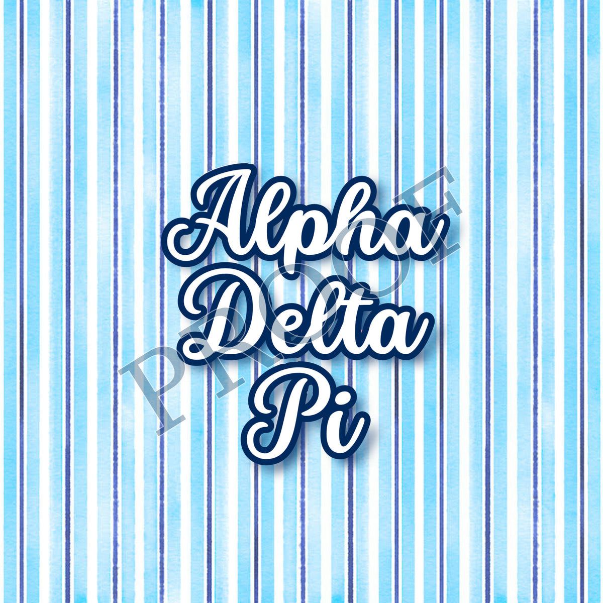 Alpha Delta Pi 6x6 Trinket Tray