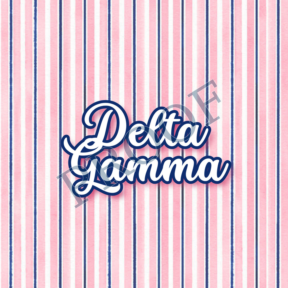 Delta Gamma 6x6 Trinket Tray