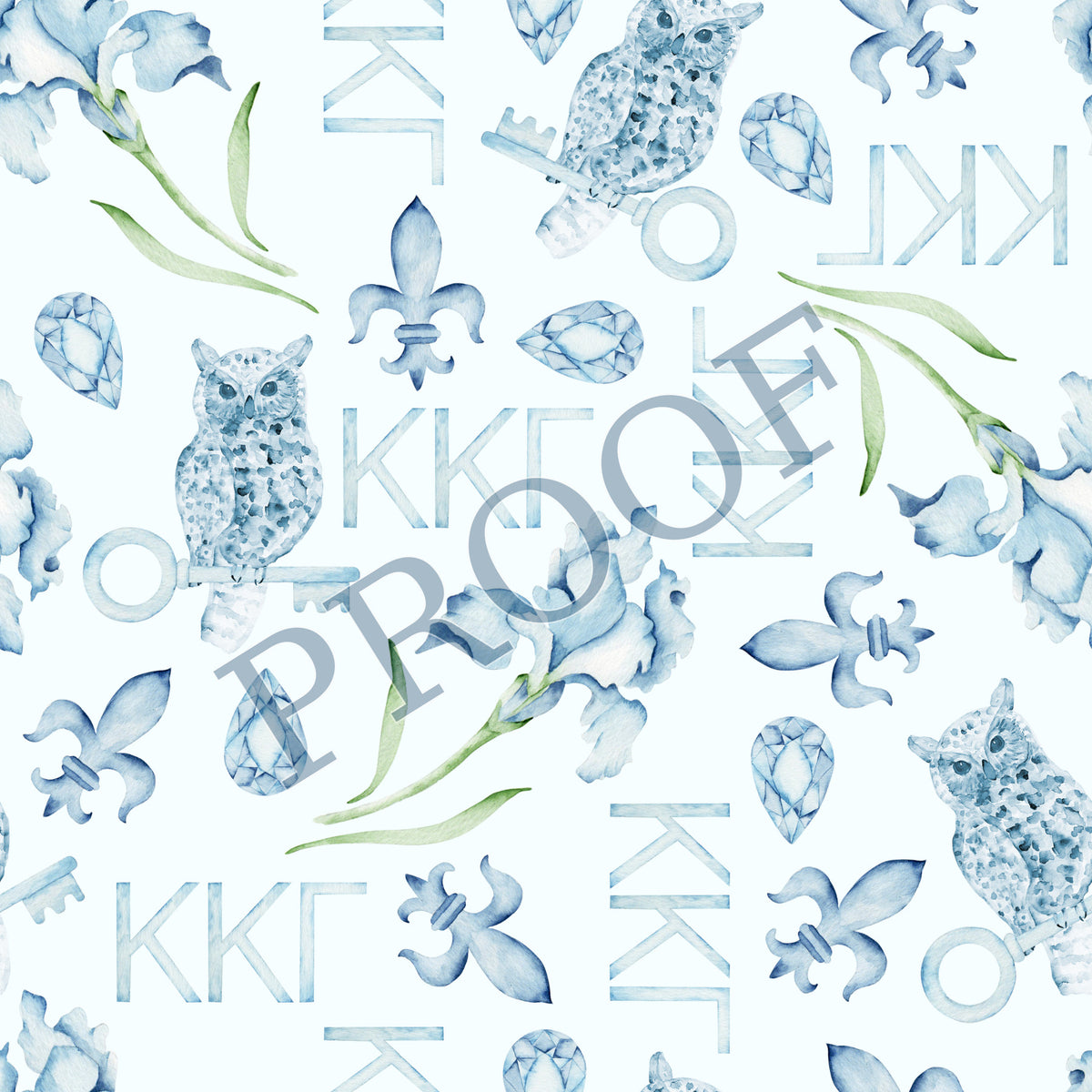 Kappa Kappa Gamma 6x6 Trinket Tray