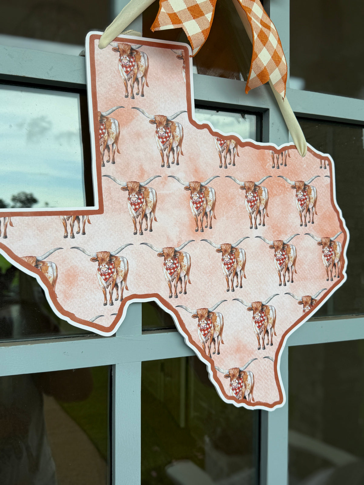 Longhorn Patterned Door Hanger