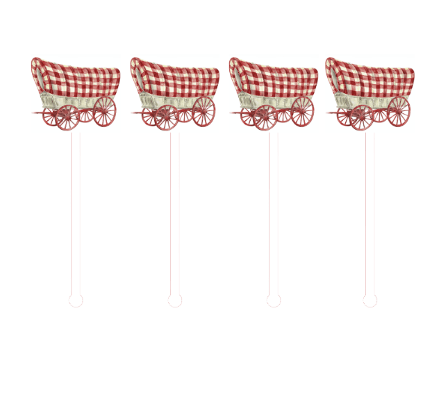 Wagon Swizzle Sticks