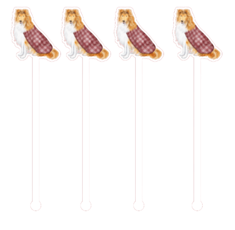 Collie Swizzle Sticks