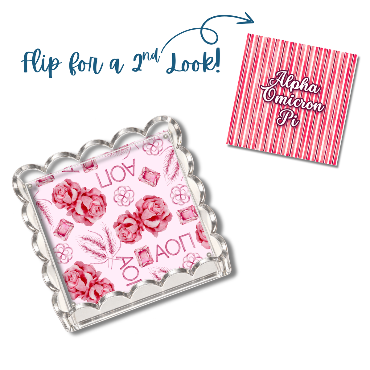 Alpha Omicron Pi Magnetic Art Mat